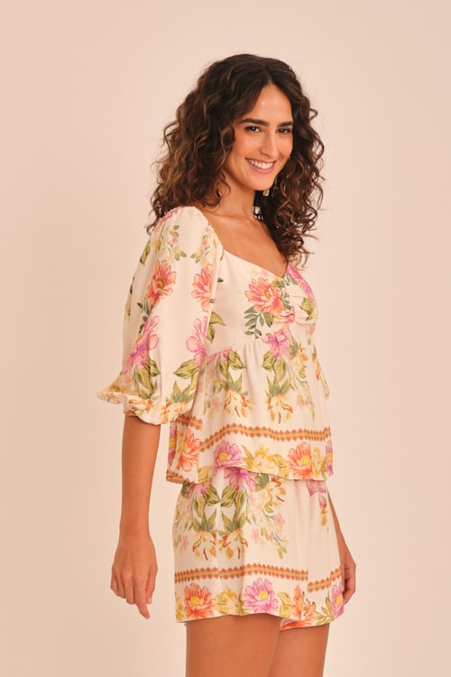 Blusa Jardim Do Deserto Estampado - foto 4