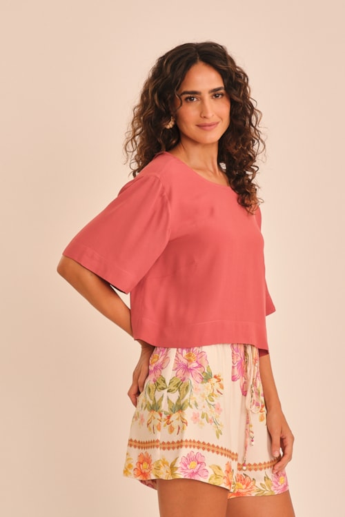 Blusa Layla Rosa Seco - foto 4