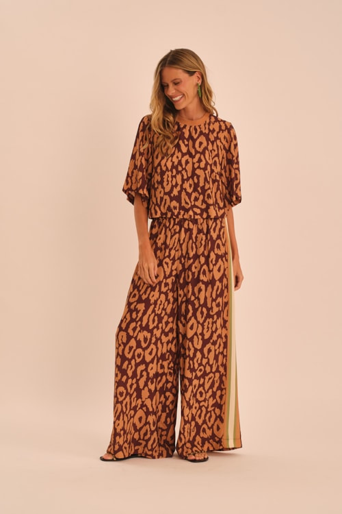 Blusa Leopard Estampado - foto 1