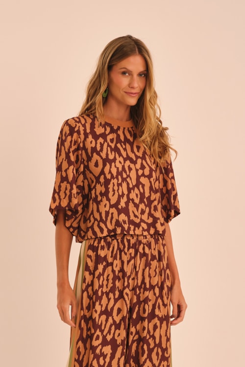 Blusa Leopard Estampado - foto 2