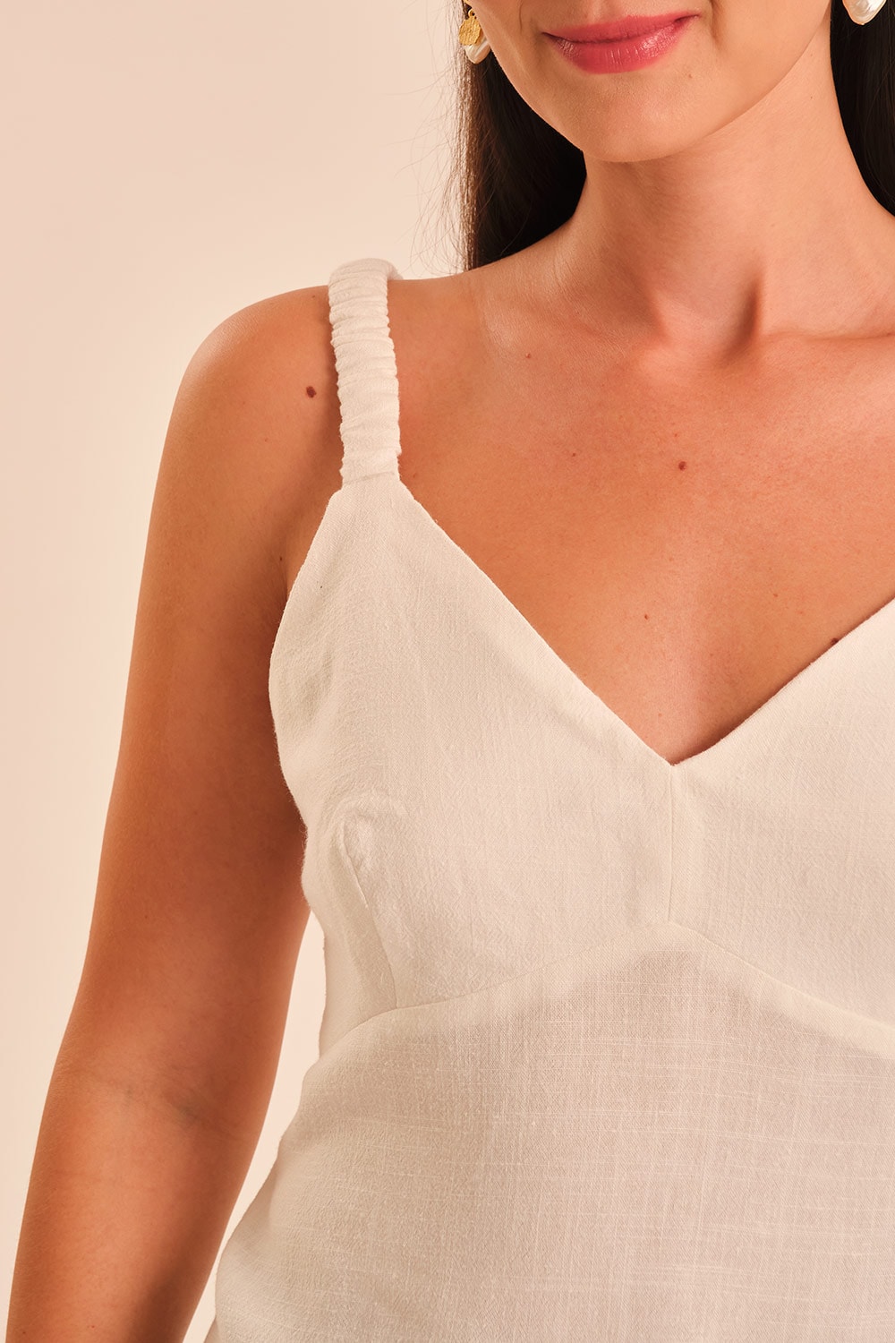 Blusa Linho Texturas Basica Off