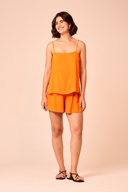 Blusa Lirio Laranja Tangerina - foto 1