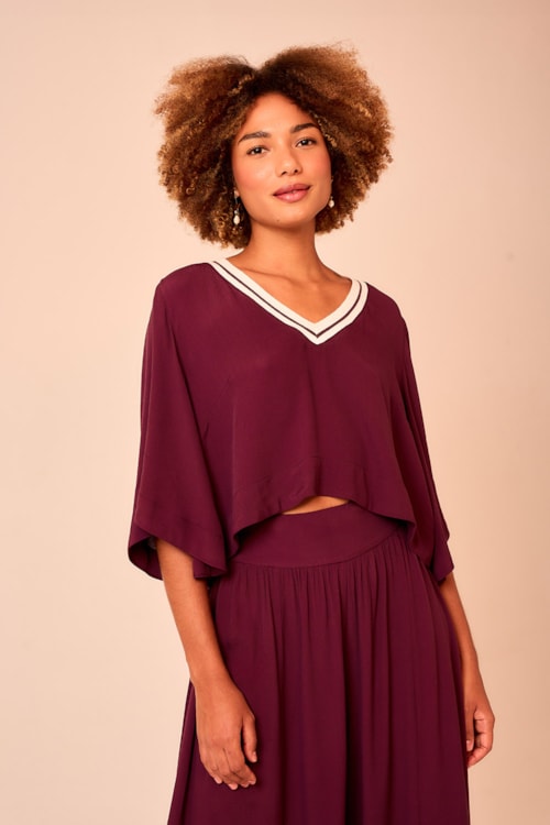 Blusa Lotus Roxo - foto 3