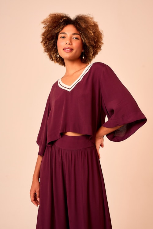 Blusa Lotus Roxo - foto 1