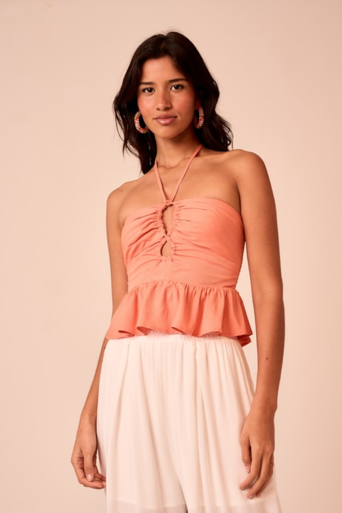 Blusa Luar Laranja Verano - foto 1