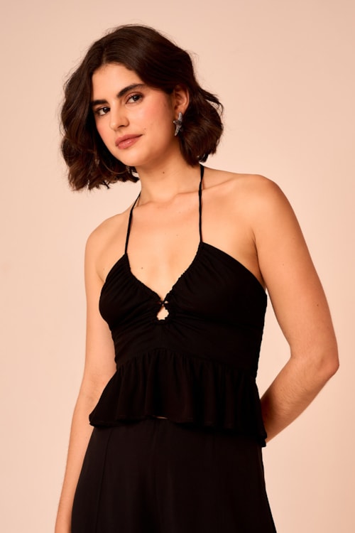 Blusa Luar Preto - foto 1