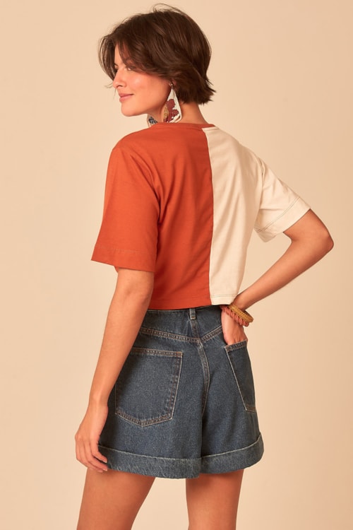 Blusa Malha Bicolor Bicolor - foto 2
