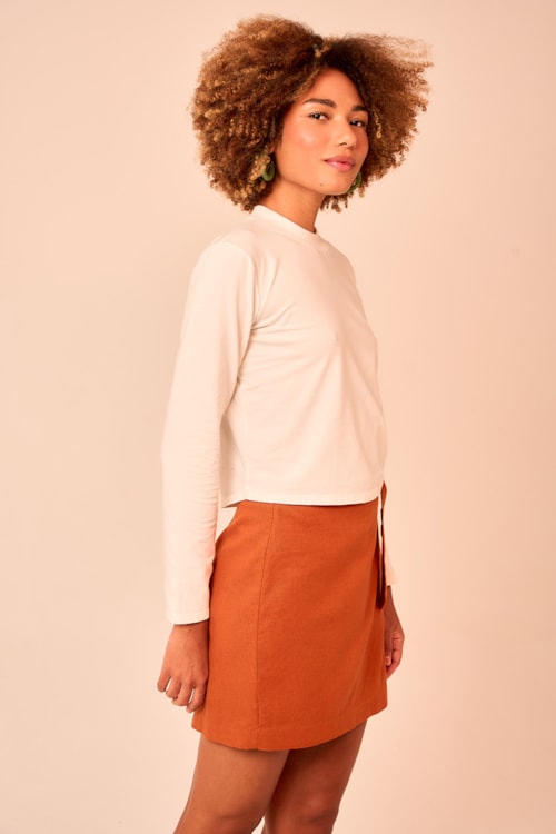 Blusa Manga Longa Basica Off - foto 2