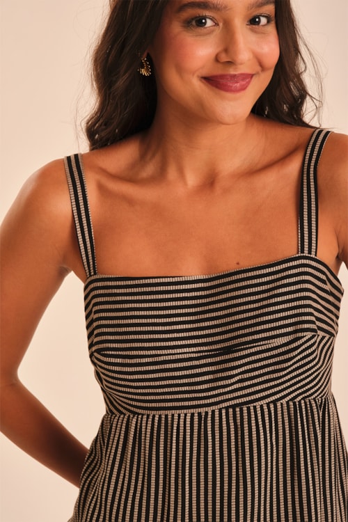 Blusa Maquinetado Gold Preto - foto 2