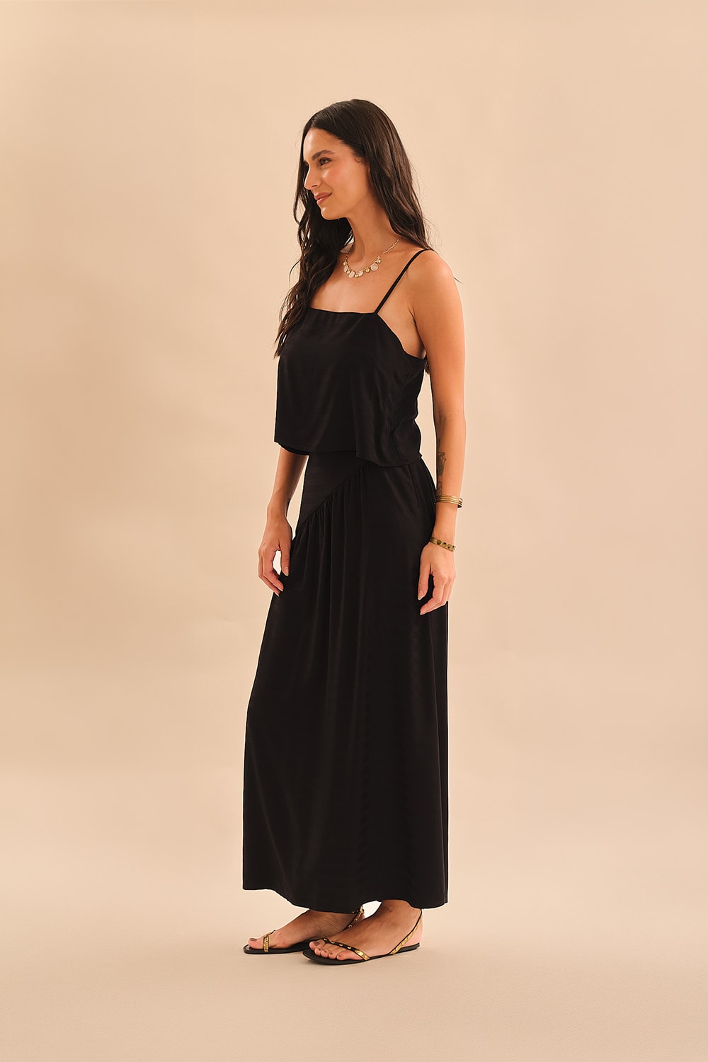 Blusa Maquinetado Stripe Preto