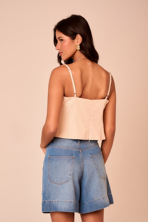Blusa Maritima Bege - foto 3