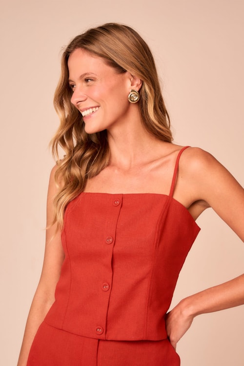 Blusa Maritima Vermelho - foto 3