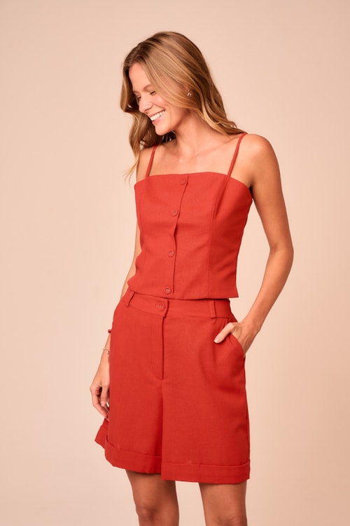 Blusa Maritima Vermelho - foto 1