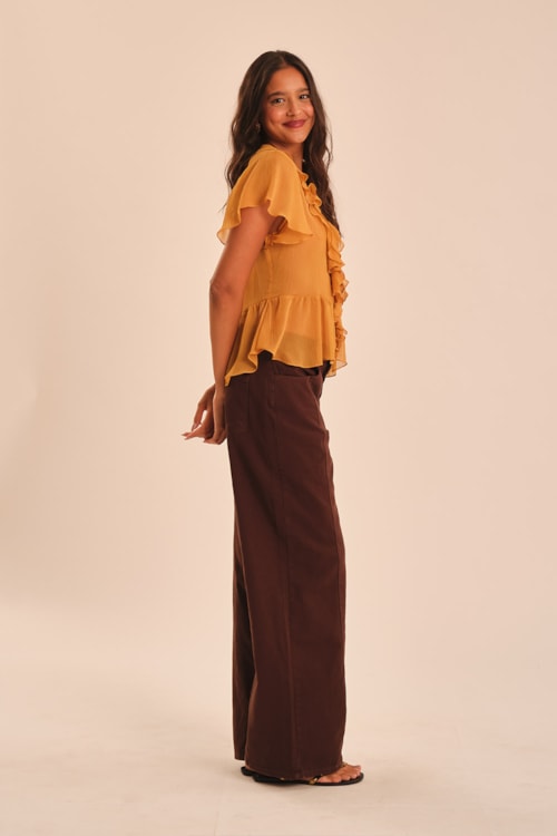 Blusa Mg Medina Amarelo Camelo - foto 3