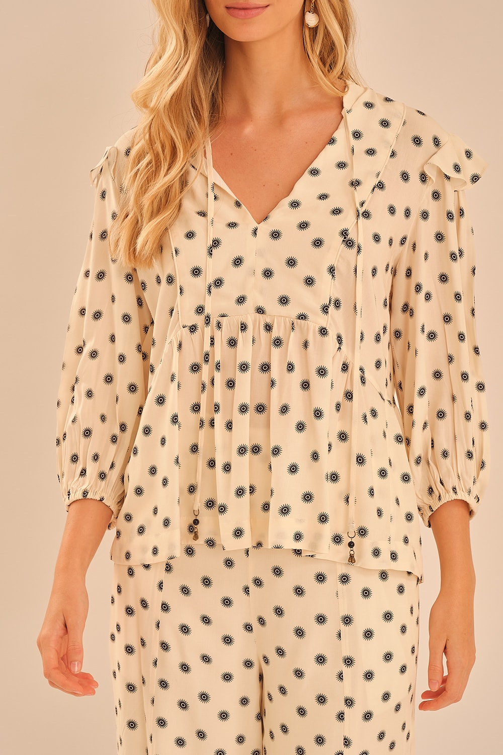 Blusa Mini Solaris Estampado