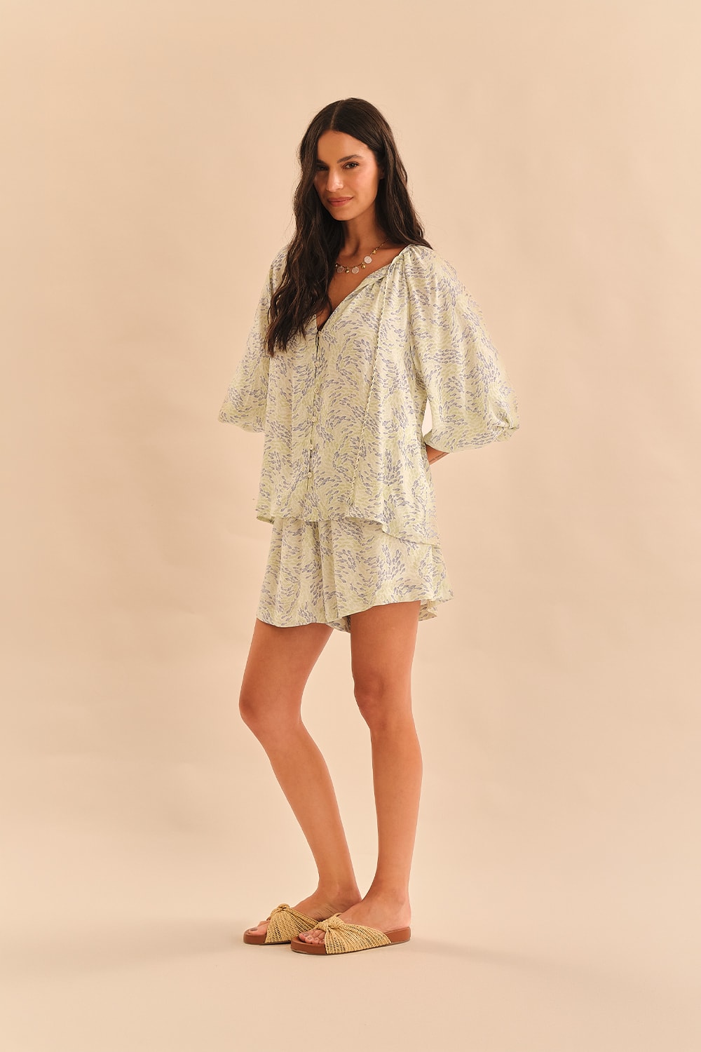 Blusa Peixe Aquarela Estampado