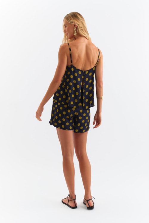 Blusa Poa Bicolor Estampado - foto 5