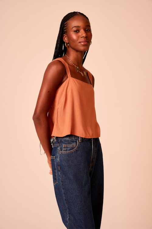Blusa Refugio Marrom - foto 2