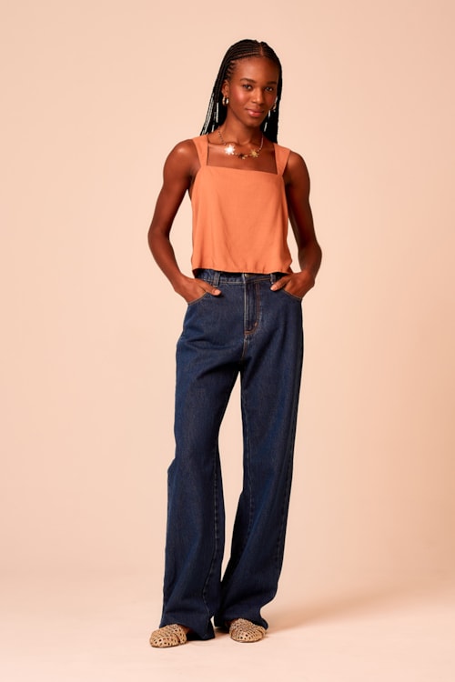 Blusa Refugio Marrom - foto 1