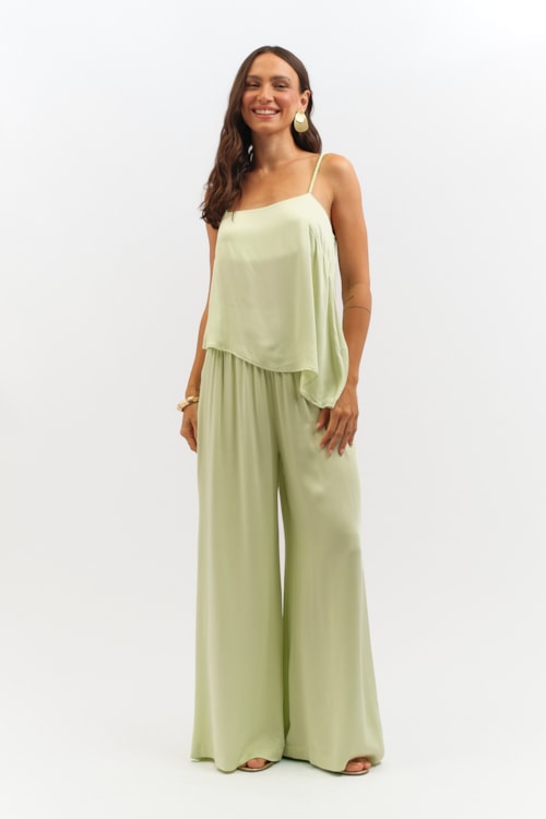 Blusa Satin Verde Mint - foto 2