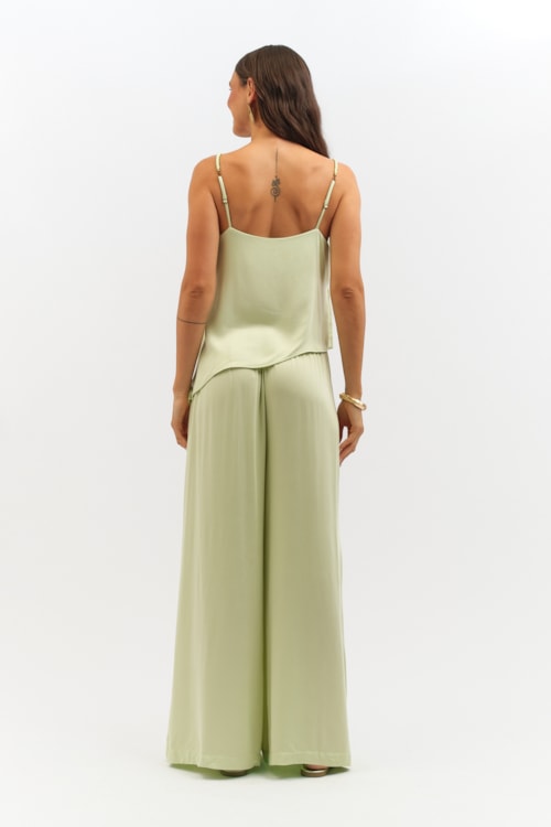 Blusa Satin Verde Mint - foto 4