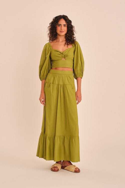 Blusa Sereno Verde Palmeira - foto 1