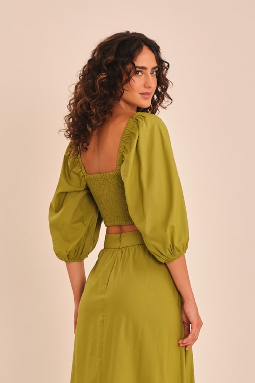 Blusa Sereno Verde Palmeira - foto 2