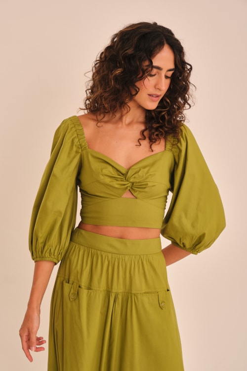 Blusa Sereno Verde Palmeira - foto 4