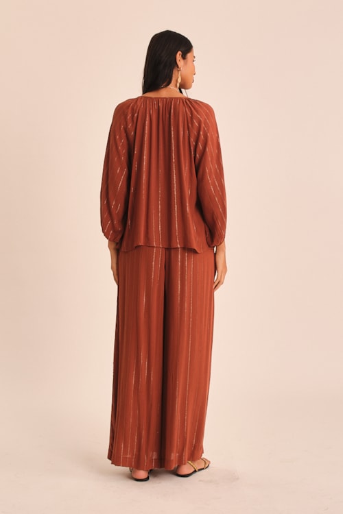 Blusa Tahine Marrom Argila - foto 4