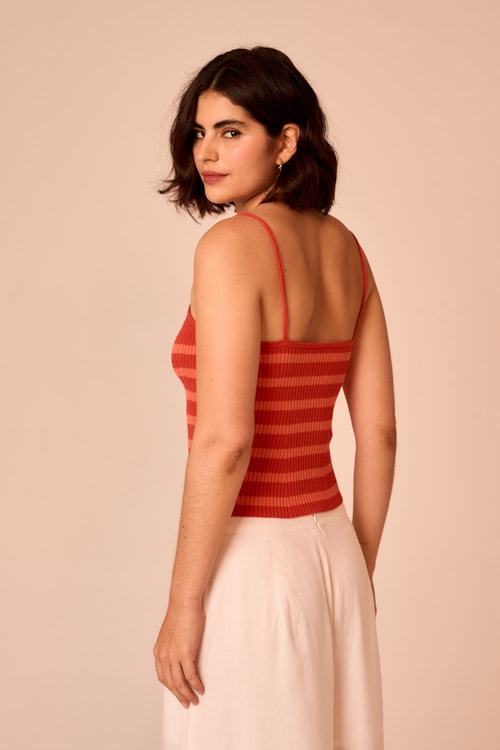 Blusa Tricot Aperol Listrado - foto 4