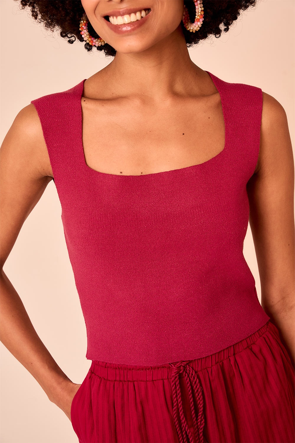 Blusa Tricot Belle Ameixa