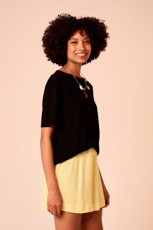 Blusa Tricot Brisa Preto - foto 2