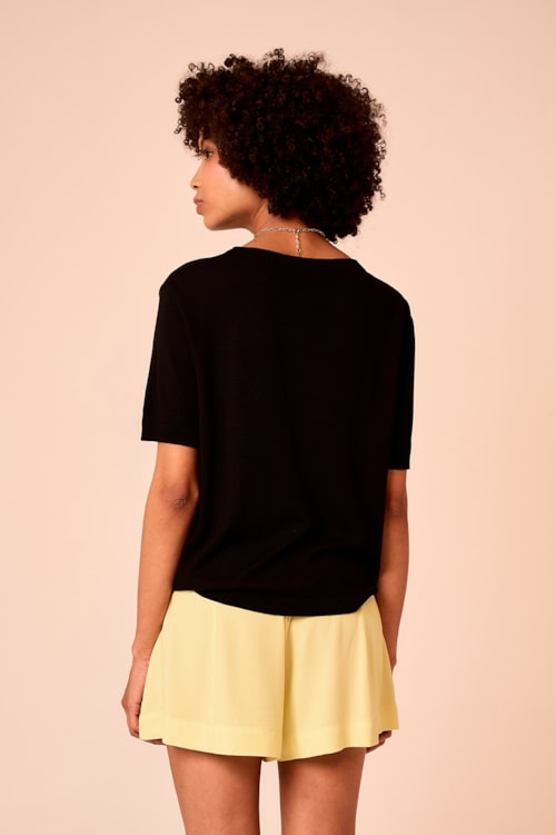 Blusa Tricot Brisa Preto - foto 3