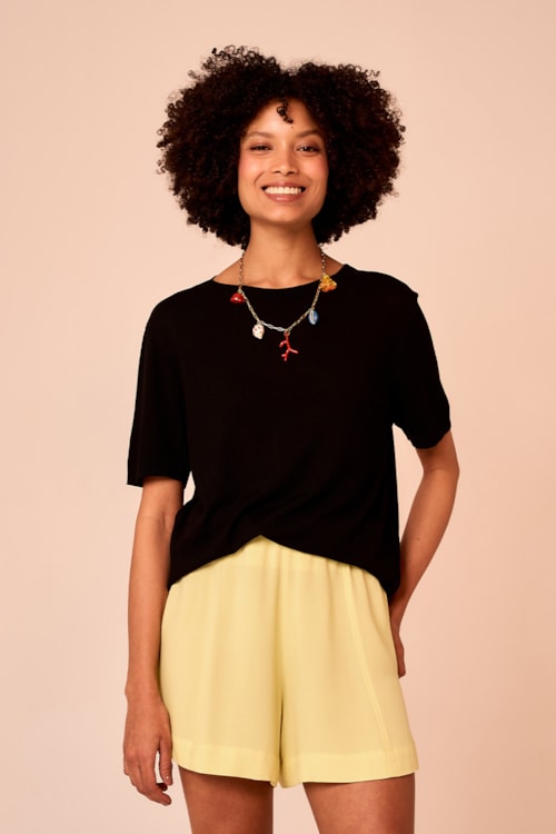 Blusa Tricot Brisa Preto - foto 1