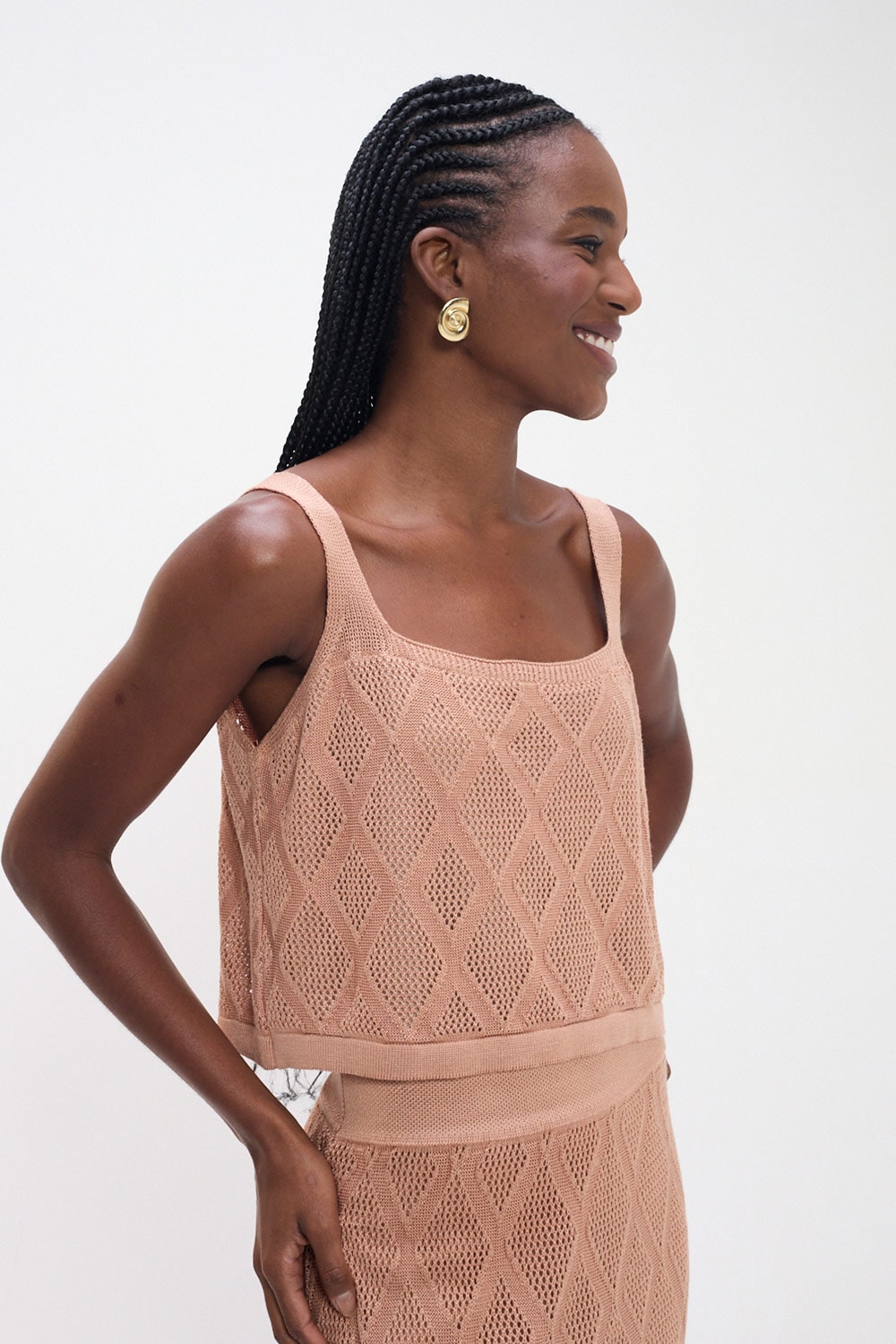Blusa Tricot Encanto Rosa Seco