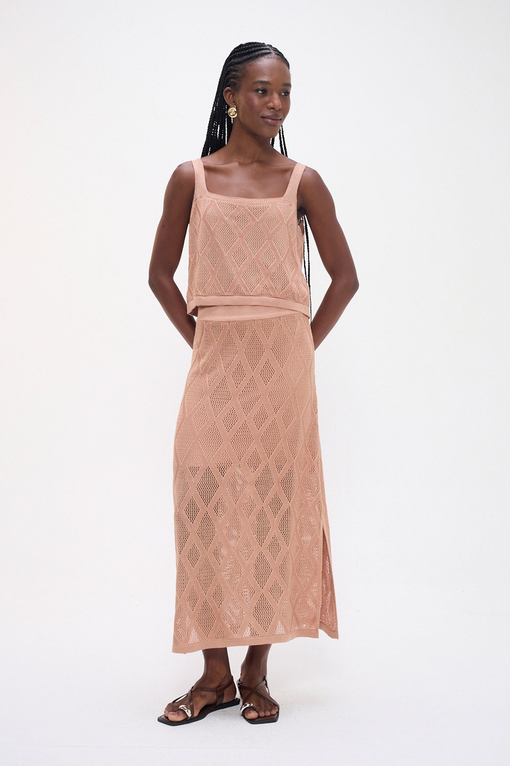 Blusa Tricot Encanto Rosa Seco