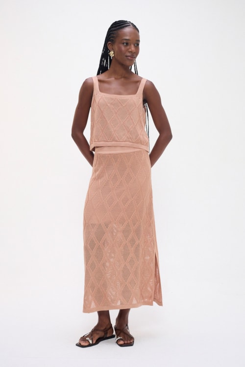 Blusa Tricot Encanto Rosa Seco - foto 2