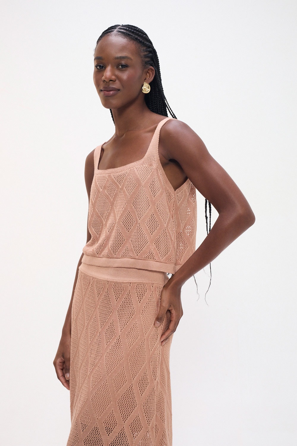 Blusa Tricot Encanto Rosa Seco