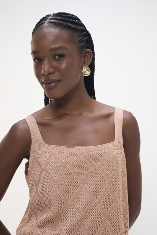 Blusa Tricot Encanto Rosa Seco - foto 6
