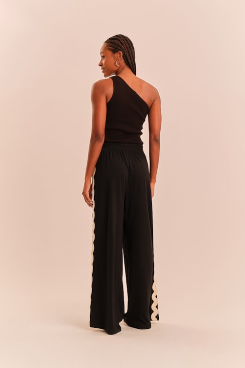 Blusa Tricot La Plage Preto - foto 3