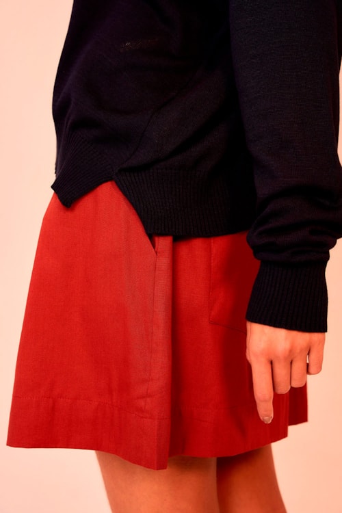 Blusa Tricot Manga Longa Azul Petroleo - foto 4