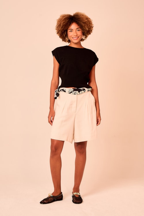 Blusa Tricot Muscle T Preto - foto 1