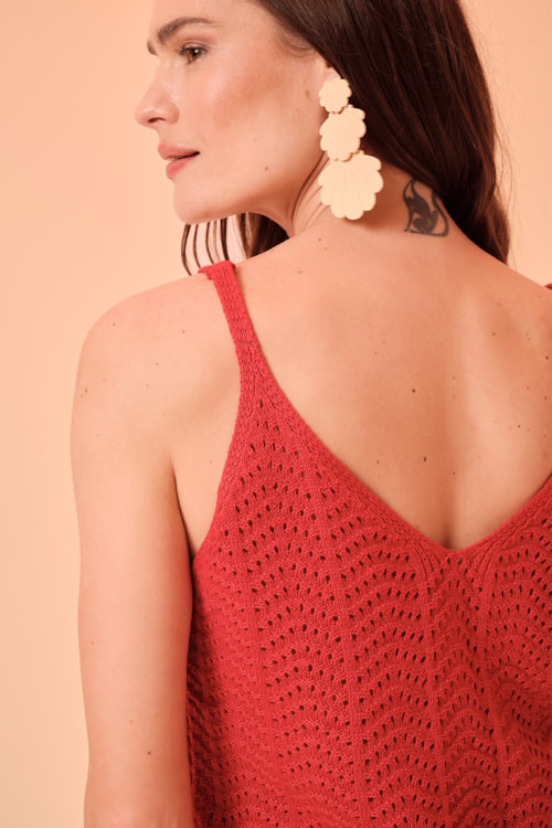 Blusa Tricot Riviera Vermelho - foto 6