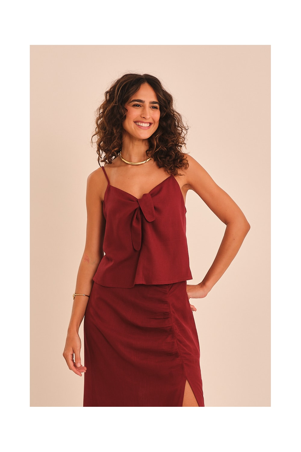 Blusa Tropic Vinho Tamara