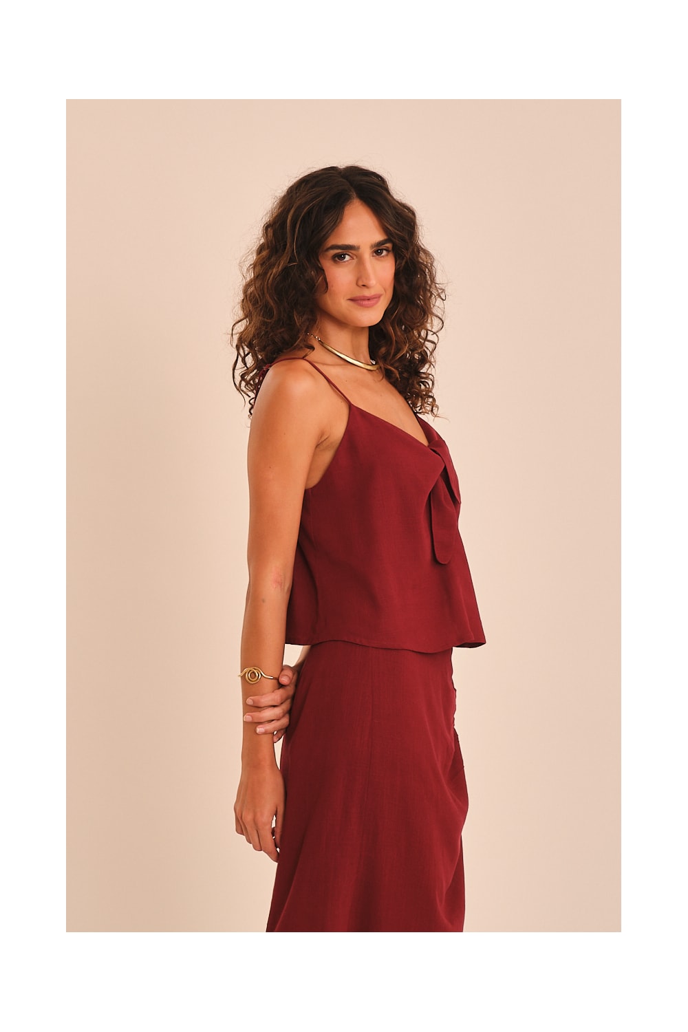 Blusa Tropic Vinho Tamara