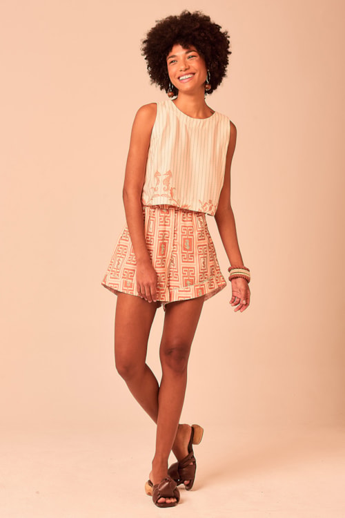 Blusa Tropical Navy Estampado - foto 3