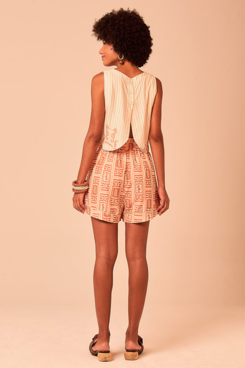 Blusa Tropical Navy Estampado - foto 5