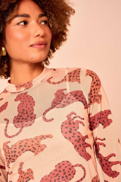Blusa Tule Oncita Estampado - foto 1