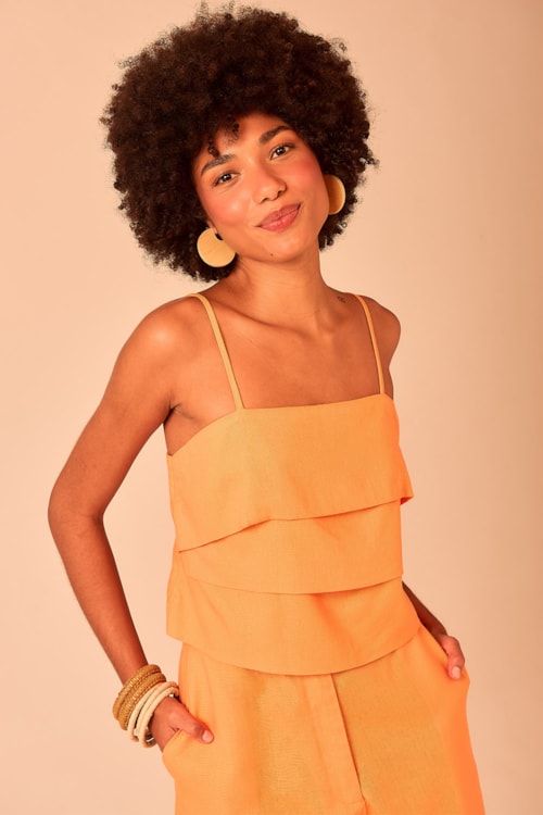 Blusa Tulipa Laranja - foto 1