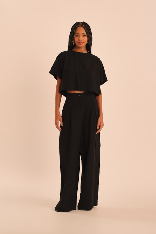 Blusa Utilitaria Preto - foto 3